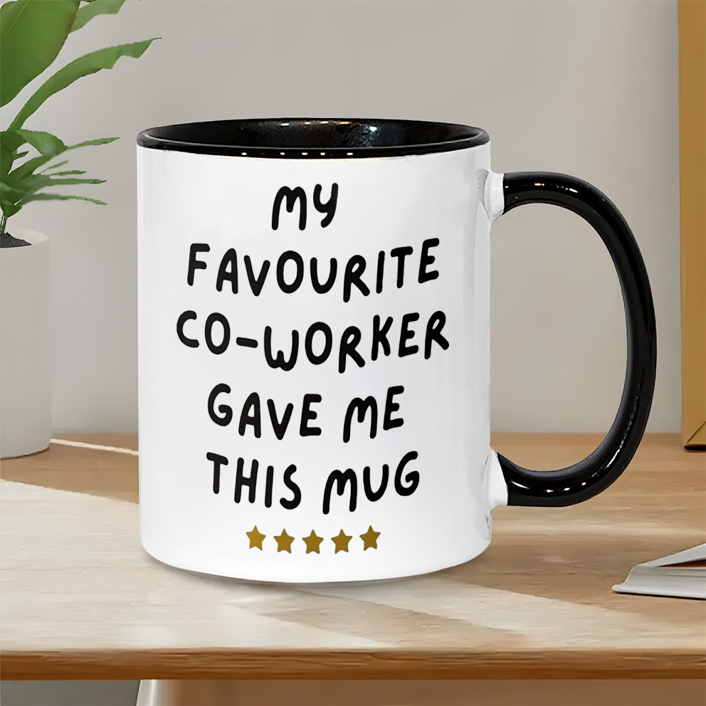 Coffee Tea And Me - Zabawny kubek na prezent dla kolegi