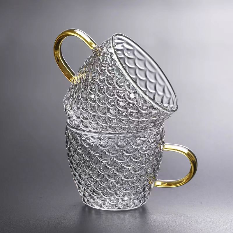 Coffee Tea Sugar Set - Szklane filiżanki do herbaty małe kubki