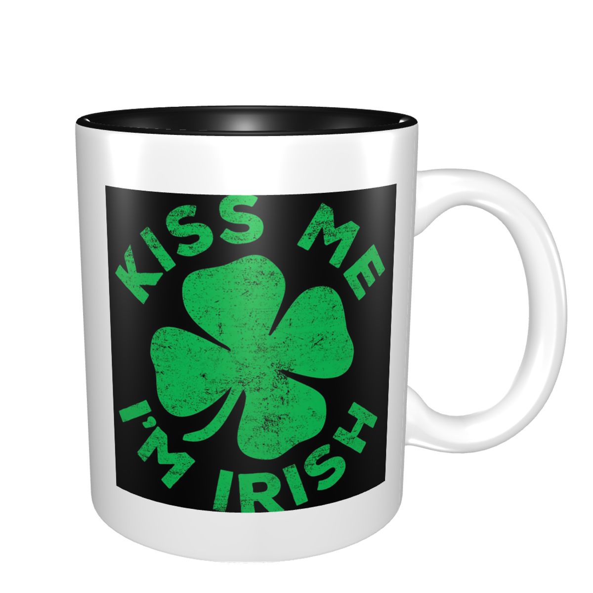 Coffee Tea And Me - Kiss Me I'm Irish Mug Śmieszne