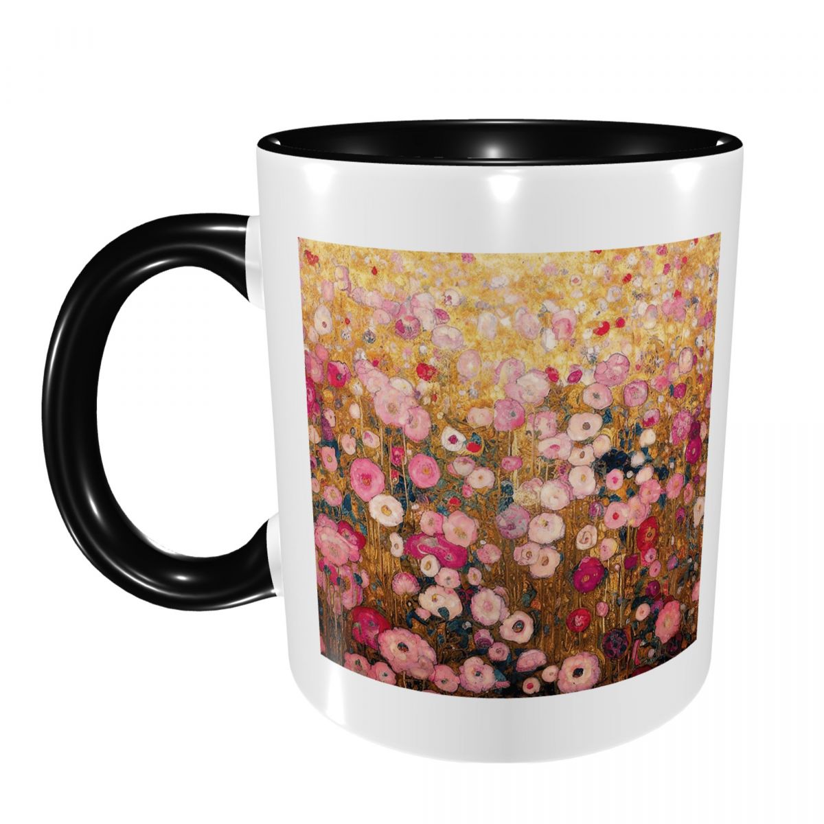 Coffee Tea For Garden - Kubek Gustav Klimt Różowy Kwiatowy Ogród