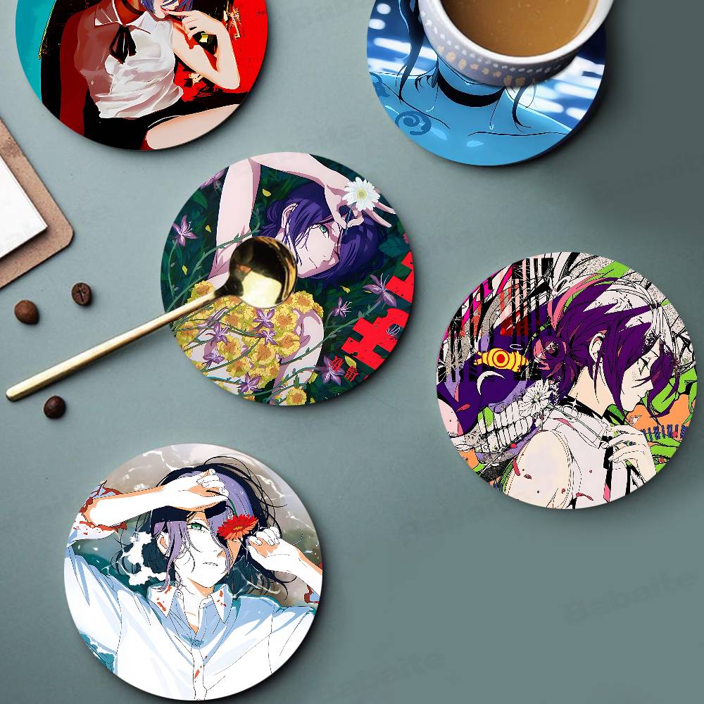 Coffee Tea Sugar Set - Zestaw podkładek pod kubki Chainsaw Man