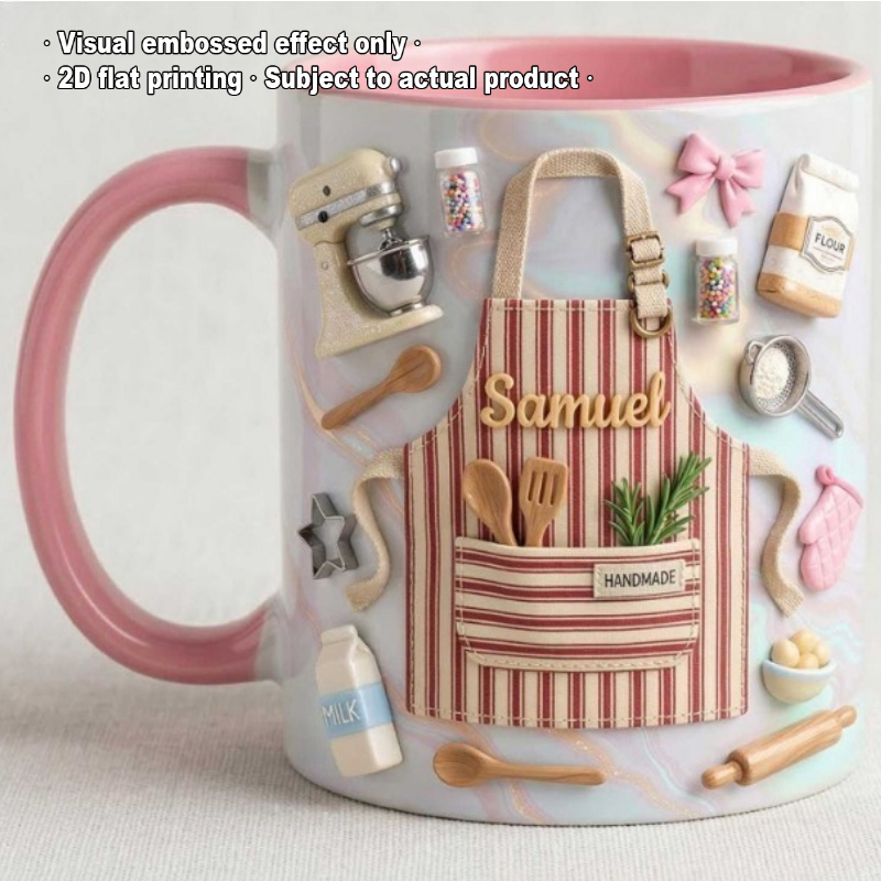 Coffee Tea And Cocoa - Kubek Baker z własnym nadrukiem 2D,