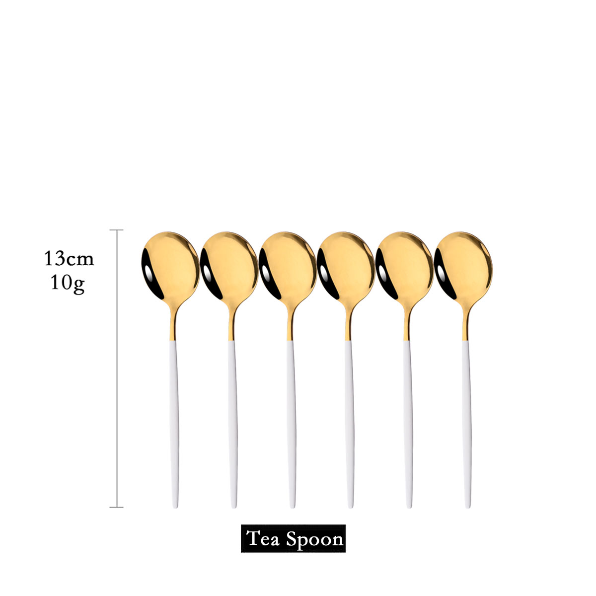 Coffee Tea Catering - 6Pcs Lustrzana łyżeczka do herbaty z