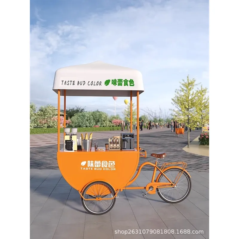 Coffee Tea & Espresso Appliances - Mobilny wózek gastronomiczny na zewnątrz, food
