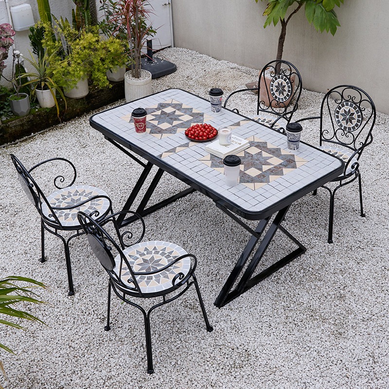 Coffee Tea For Garden - Zestaw mebli ogrodowych na balkon, do