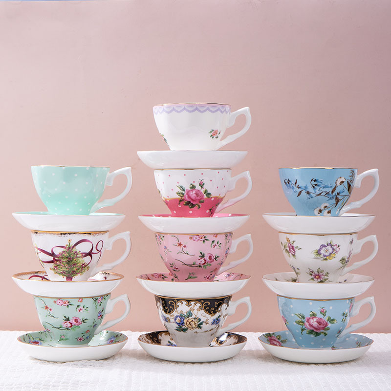 Coffee Tea Sugar Set - 1 szt. Francuski ceramiczny zestaw filiżanek