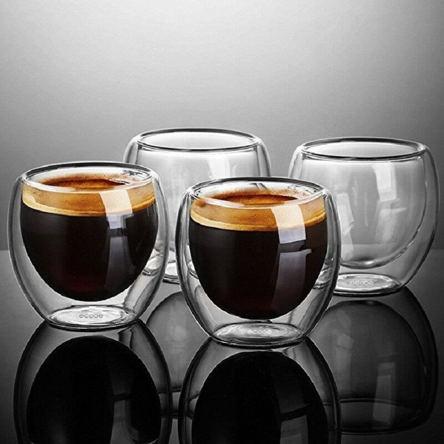 Szklane kubki do kawy z podwój – Coffee Tea Sugar Set recenzja i cena