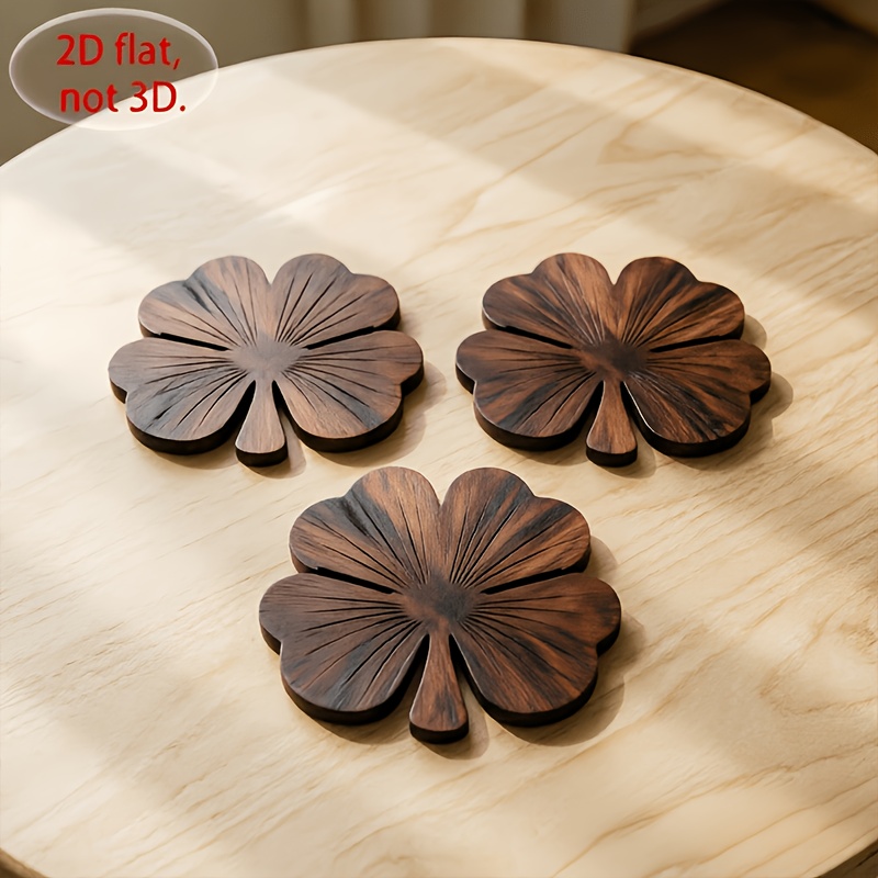 4 sztuki płaskich drewnianych  – Coffee Tea Sugar Set recenzja i cena