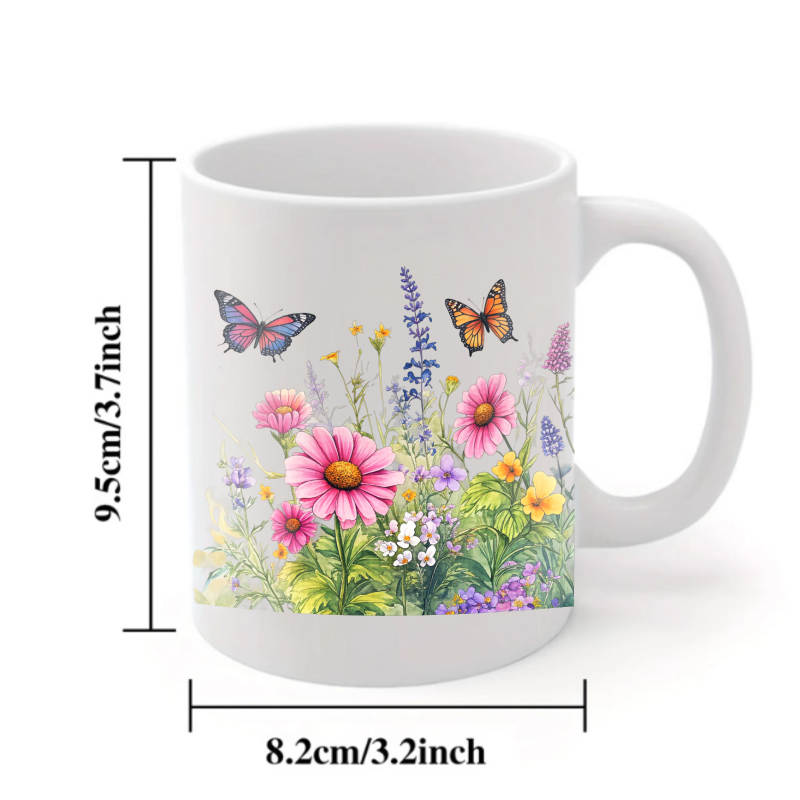 Ceramiczny kubek biały z motyw – Coffee Tea For Garden recenzja i cena