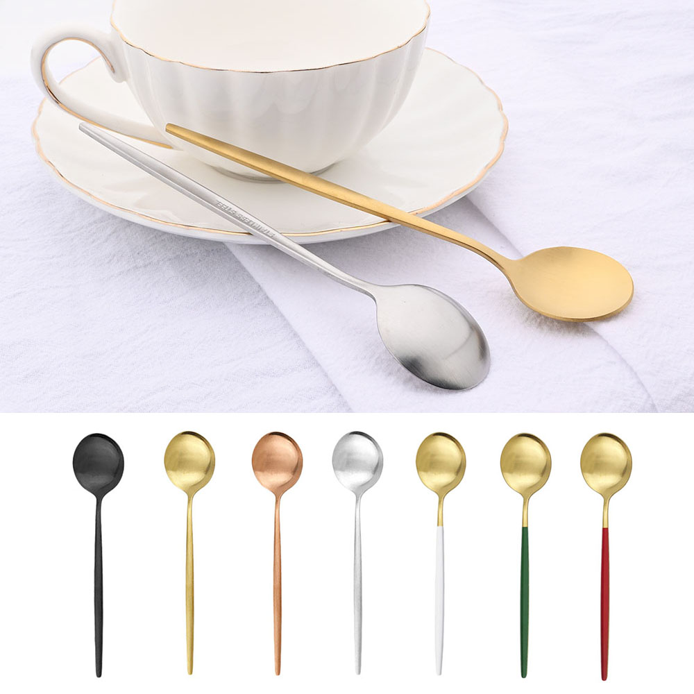 6 sztuk mała matowa łyżka herb – Coffee Tea Catering recenzja i cena