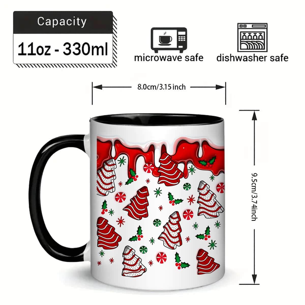 1 szt. ceramiczny kubek świąte – Coffee Tea And Cocoa recenzja i cena
